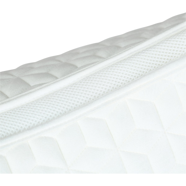2026 WeatherBeeta Suede Elite Air-Tec Jump Shaped Saddle Pad 1030347007 - White